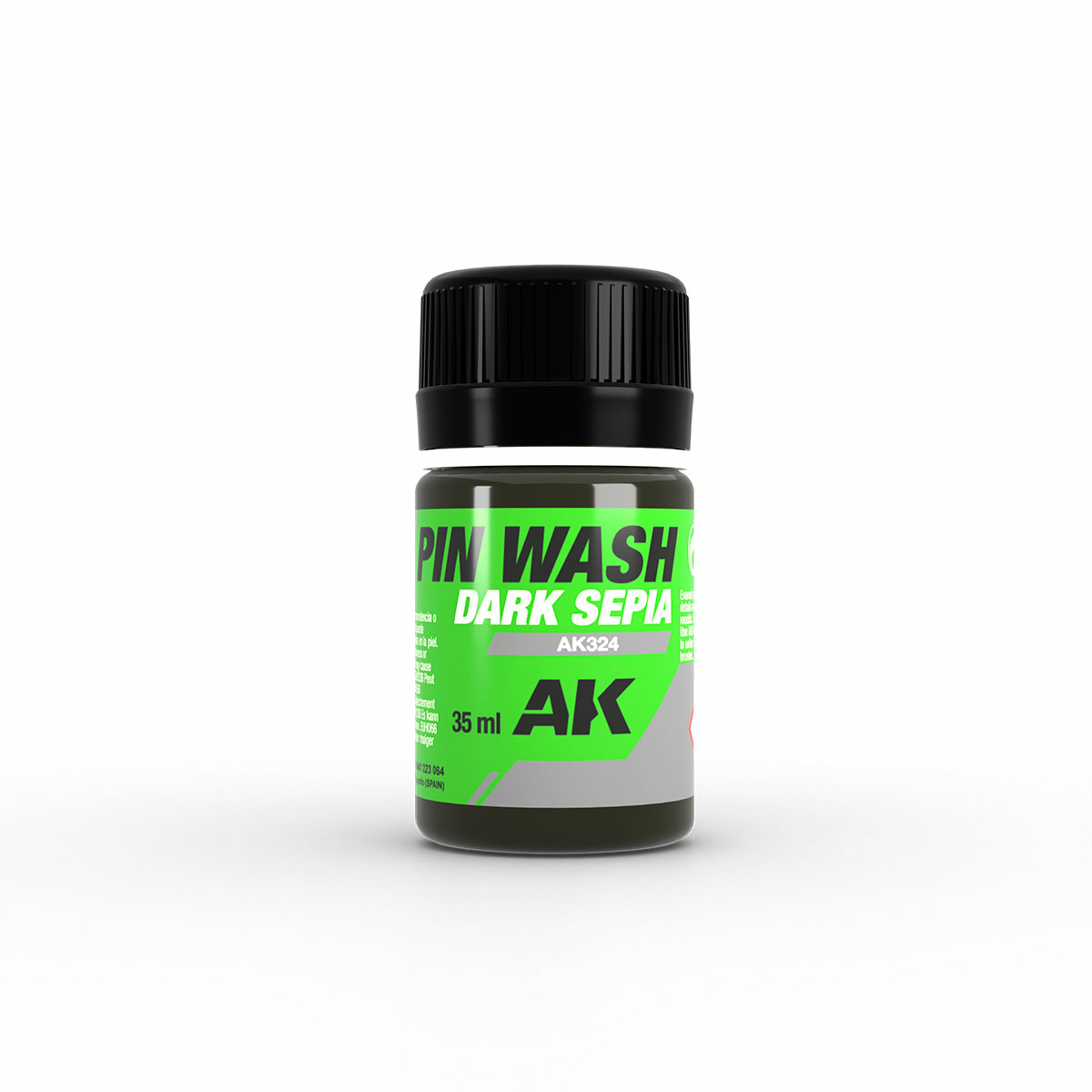 

Смывка AK Interactive 35 мл Dark Sepia Pin Wash AK324, Тёмная сепия