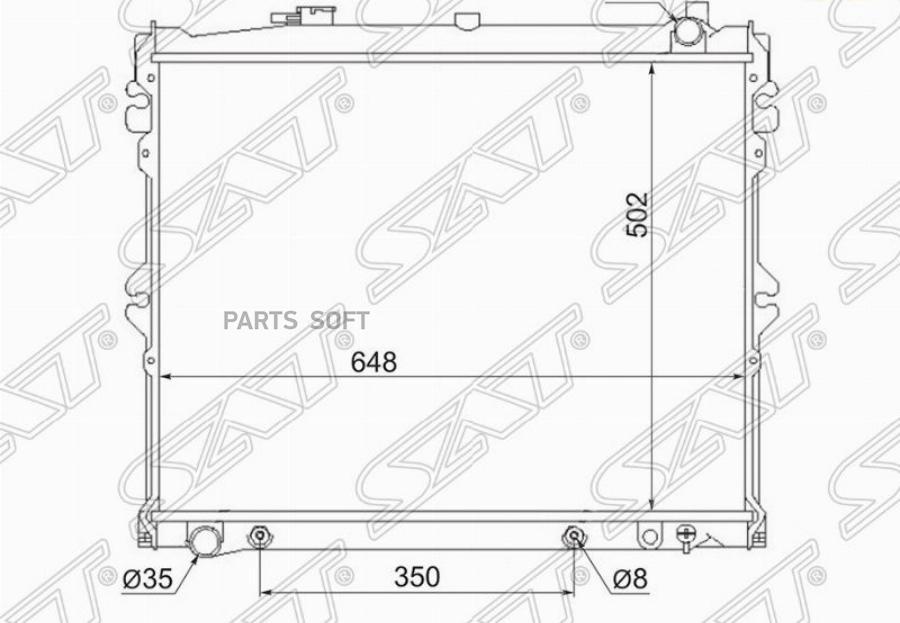 

SAT Радиатор MAZDA MPV 95-99
