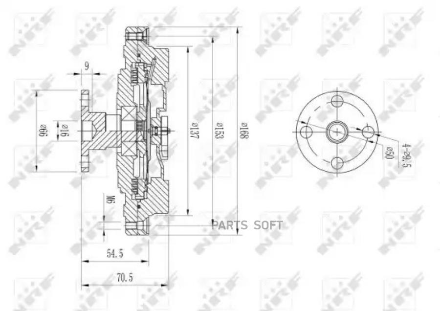 

49630_муфта вентилятора! Audi A4/A6, VW Passat 2.4-2.8 94>