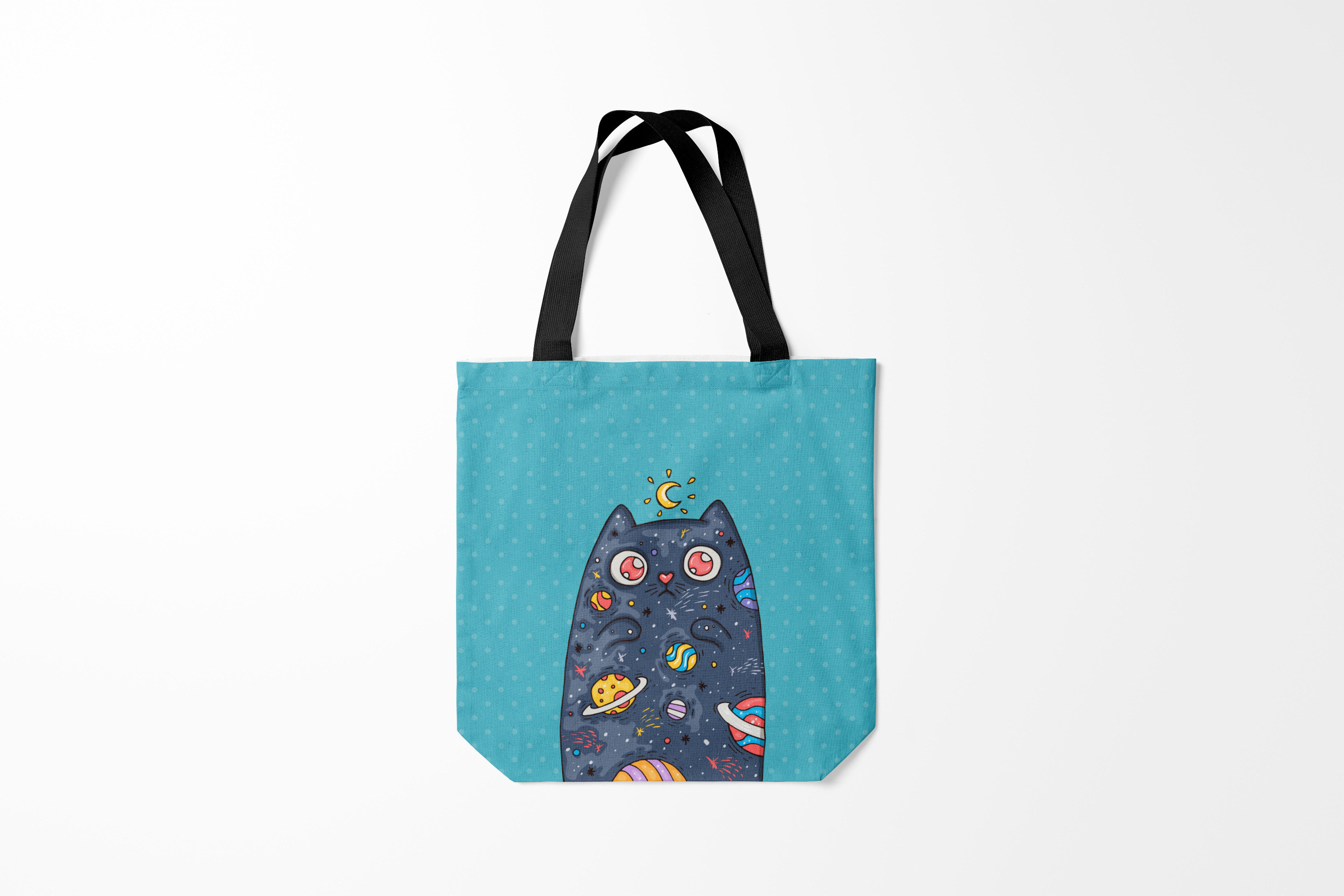 

Сумка шoппер унисекс Burnettie Животные Cat, голубой, Животные Cat
