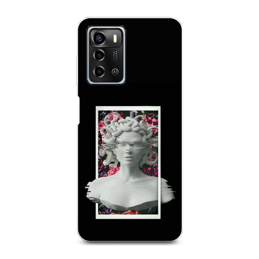 

Чехол для ZTE Blade A72/V40 Vita "Web Punk Медуза Горгона", Черный;серый, 135450-6