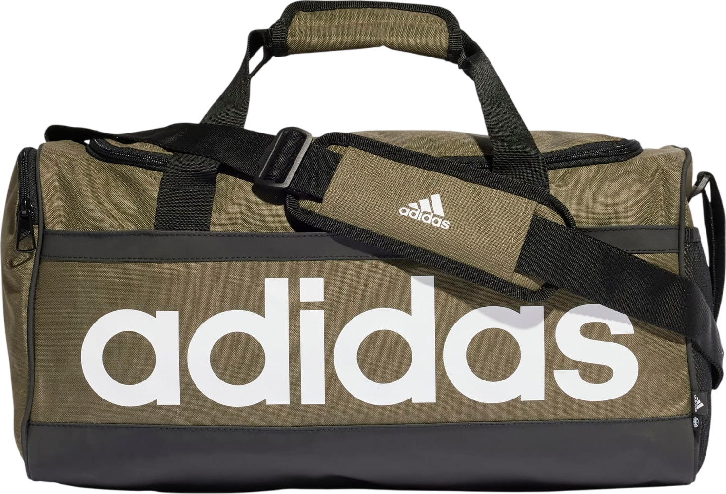 Дорожная сумка унисекс adidas LINEAR DUFFEL M коричневая 22x56x28 см 4899₽