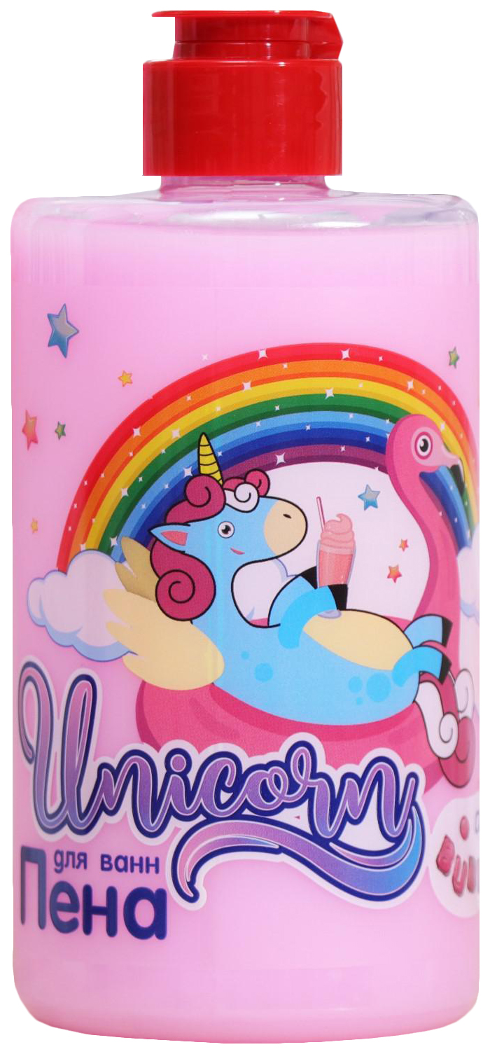 Пена для ванн Unicorn Bubble Gum, 460 мл 7064542 7days friends forever шампунь гель для мальчиков с календулой и лавандой magic sea unicorn 3 400 0