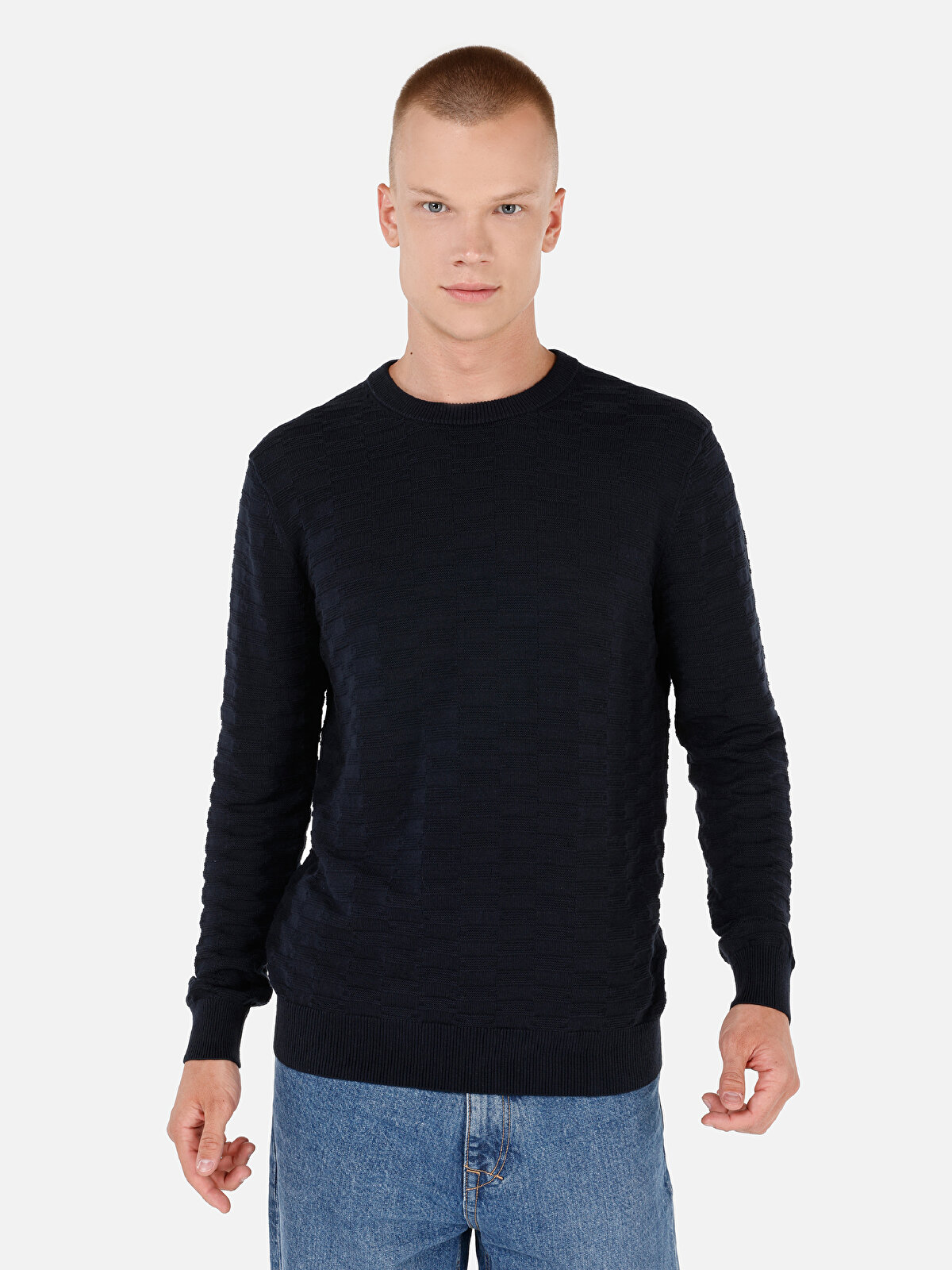 

Джемпер мужской Colin's CL1070086 синий M, CL1070086