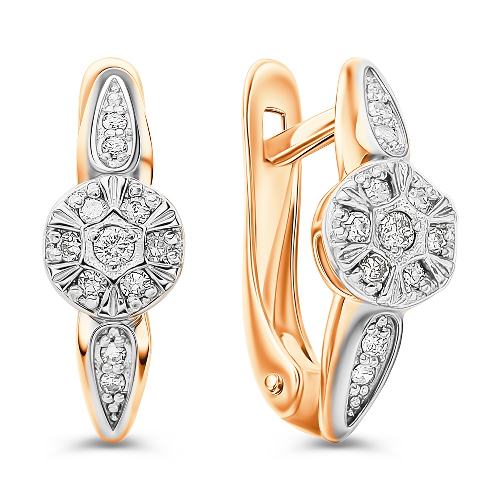 

Серьги из золота 585Gold 102008198, бриллиант, 102008198