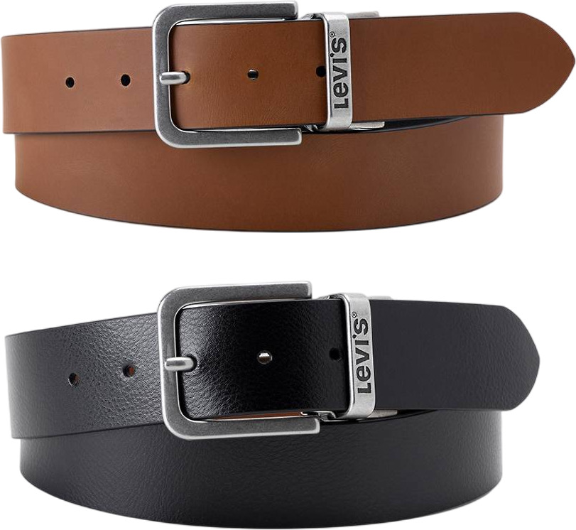 

Ремень мужской Levi's REVERSIBLE CORE серый, 80 см, REVERSIBLE CORE