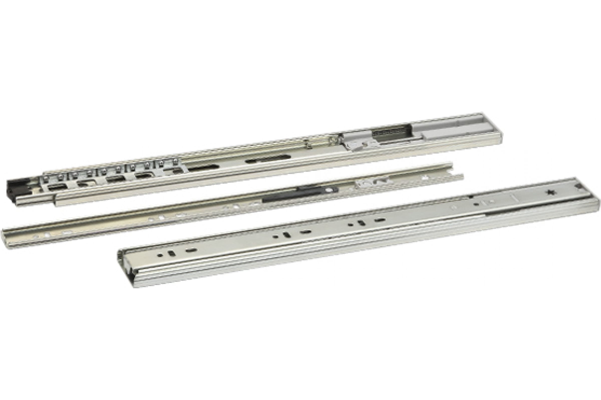 

Mebax Шариковая направляющая полного выдвижения 400мм Н=45мм С доводчиком 00-00001610, Серебристый