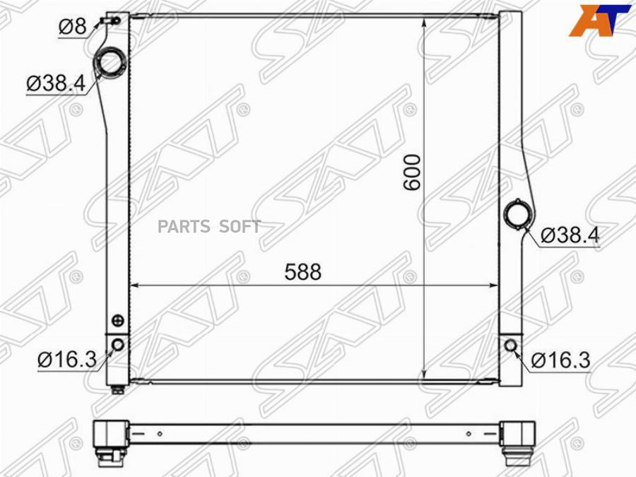 

SAT Радиатор BMW X5/X6 E70/E71 3.0/4.8 07-