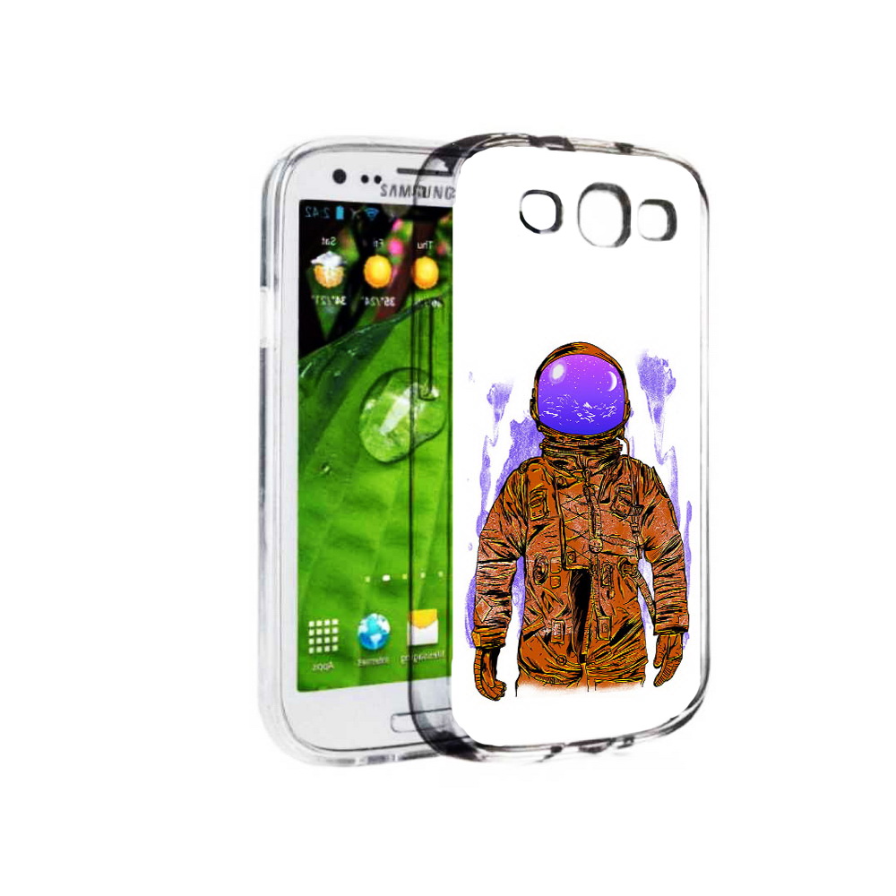 

Чехол MyPads Tocco для Samsung Galaxy S3 нарисованный мужчина в скафандре, Прозрачный, Tocco