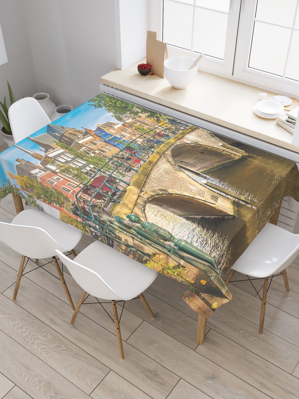 

Скатерть прямоугольная JoyArty "Мост Амстердама" из сатена, 120x145 см, Коричневый, Мост Амстердама