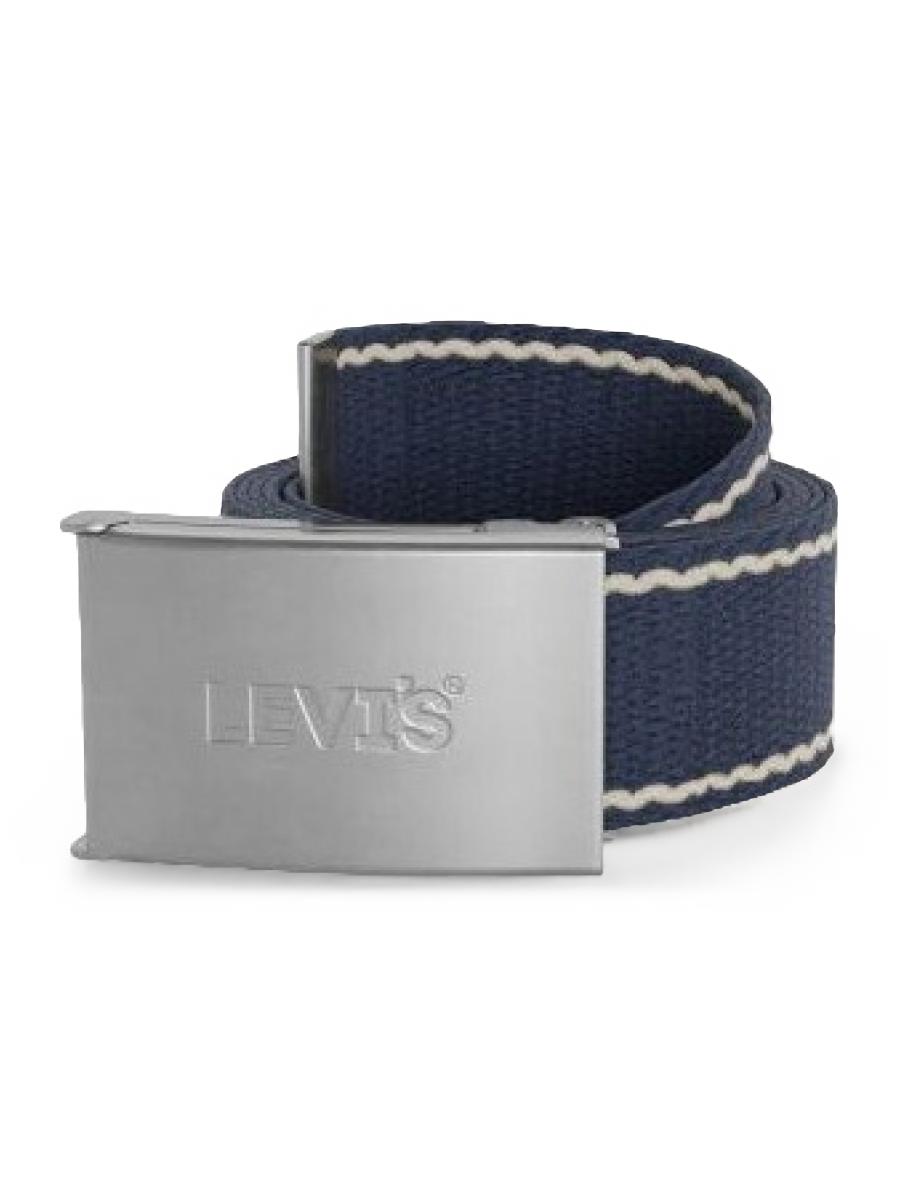 Ремень унисекс Levi's HEADLINE WEB PLAQUE BELT синий, one size