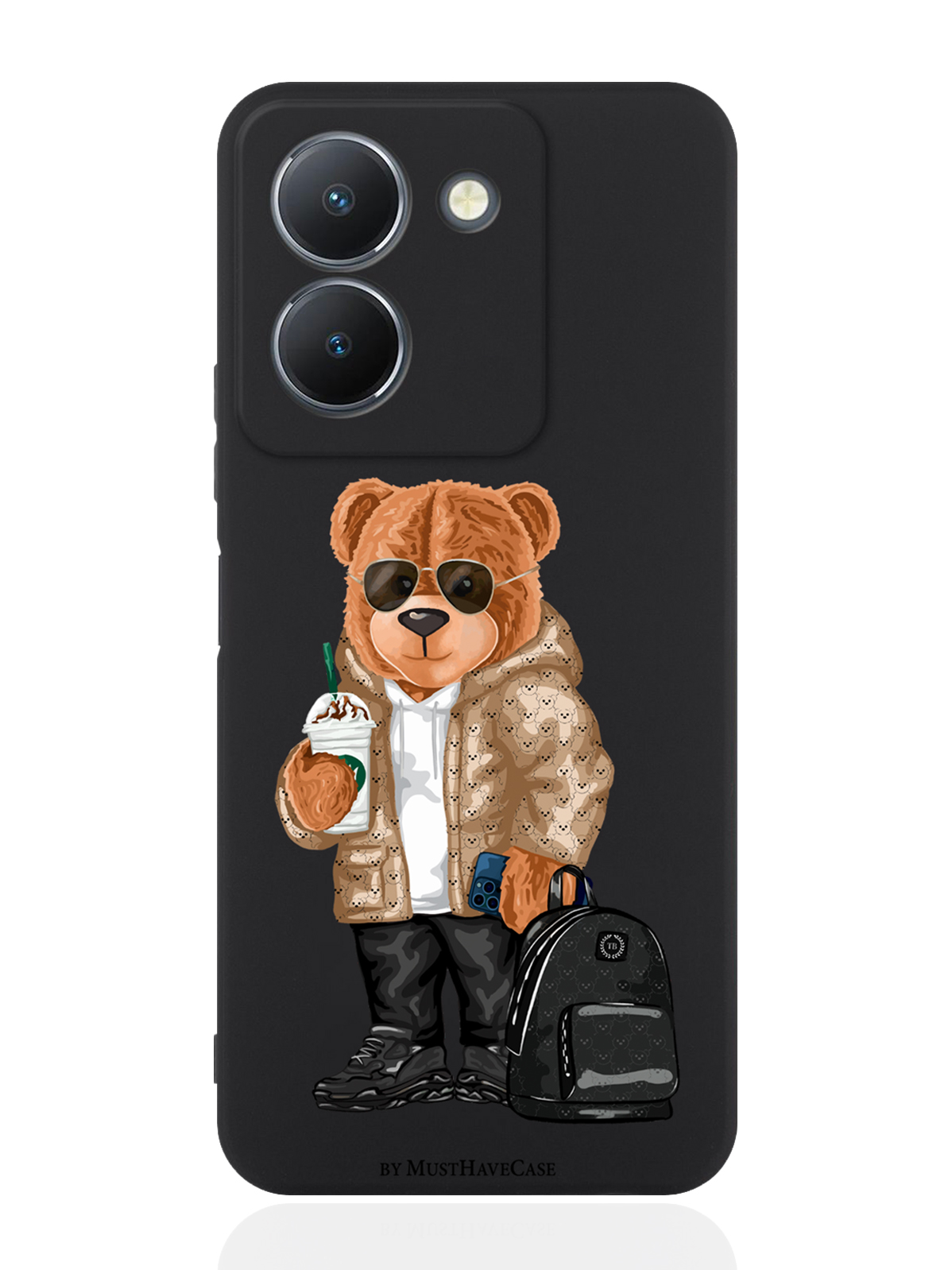 

Чехол для смартфона Vivo Y36 4G Tony Style в очках черный, Коричневый;черный;белый