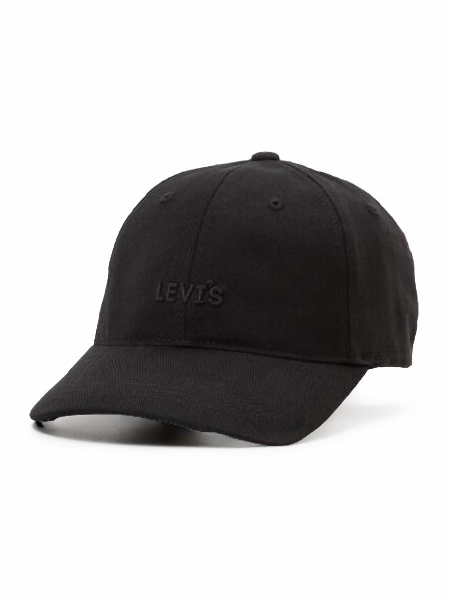 Бейсболка унисекс Levi's HEADLINE LOGO FLEXFIT CAP черная, one size