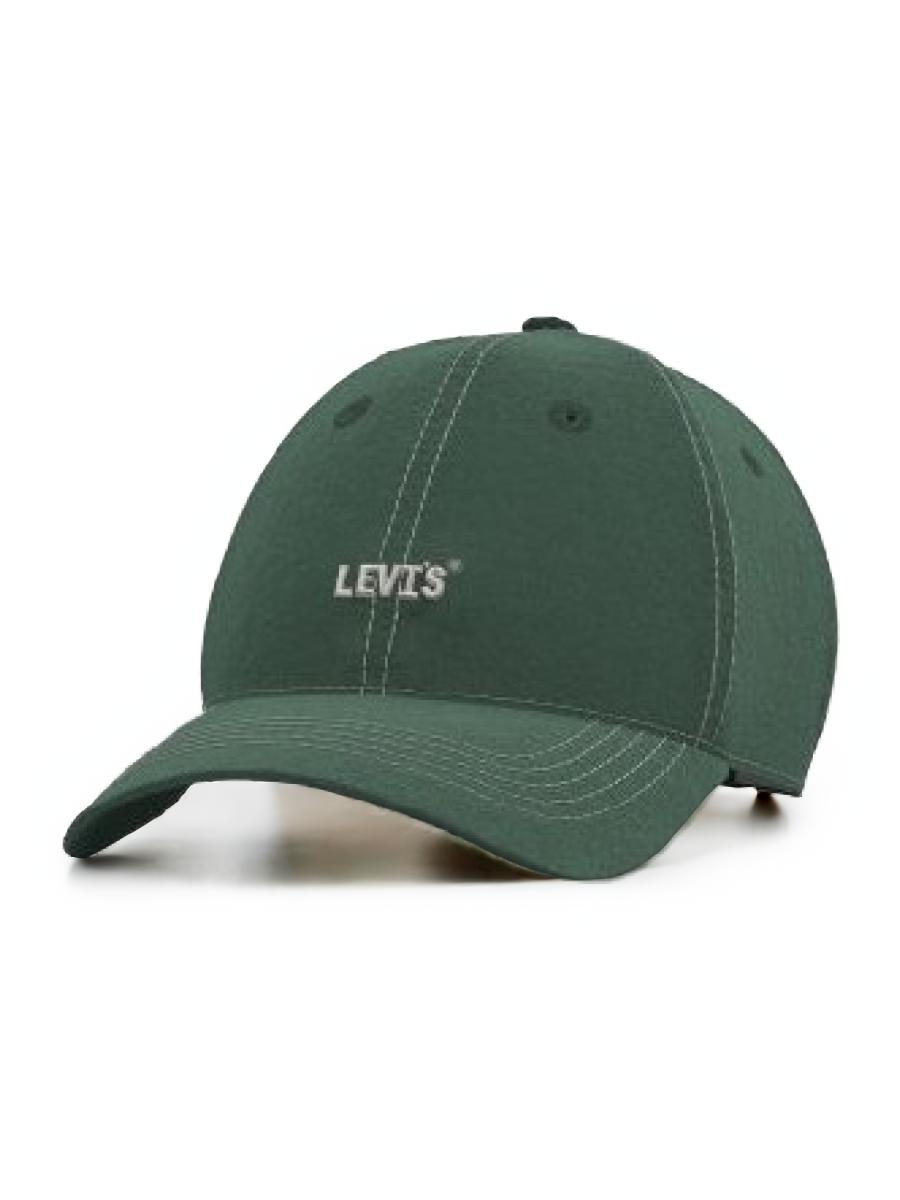 Бейсболка унисекс Levi's HEADLINE LOGO CAP зеленая, one size