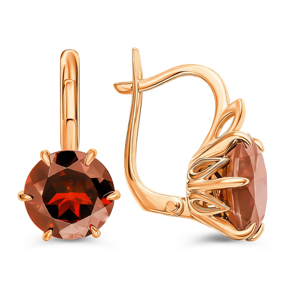 

Серьги из золота 585Gold 202009064, гранат, 202009064
