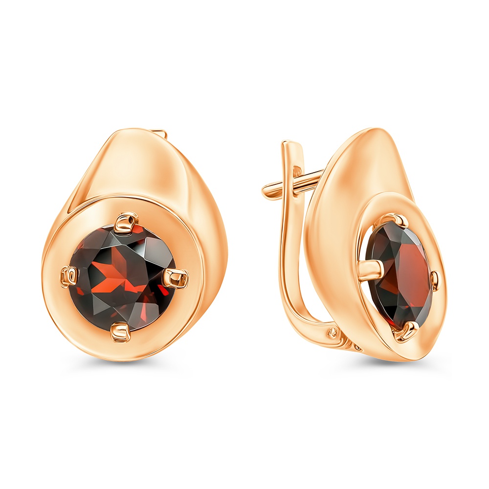 

Серьги из золота 585Gold 202009052, гранат, 202009052