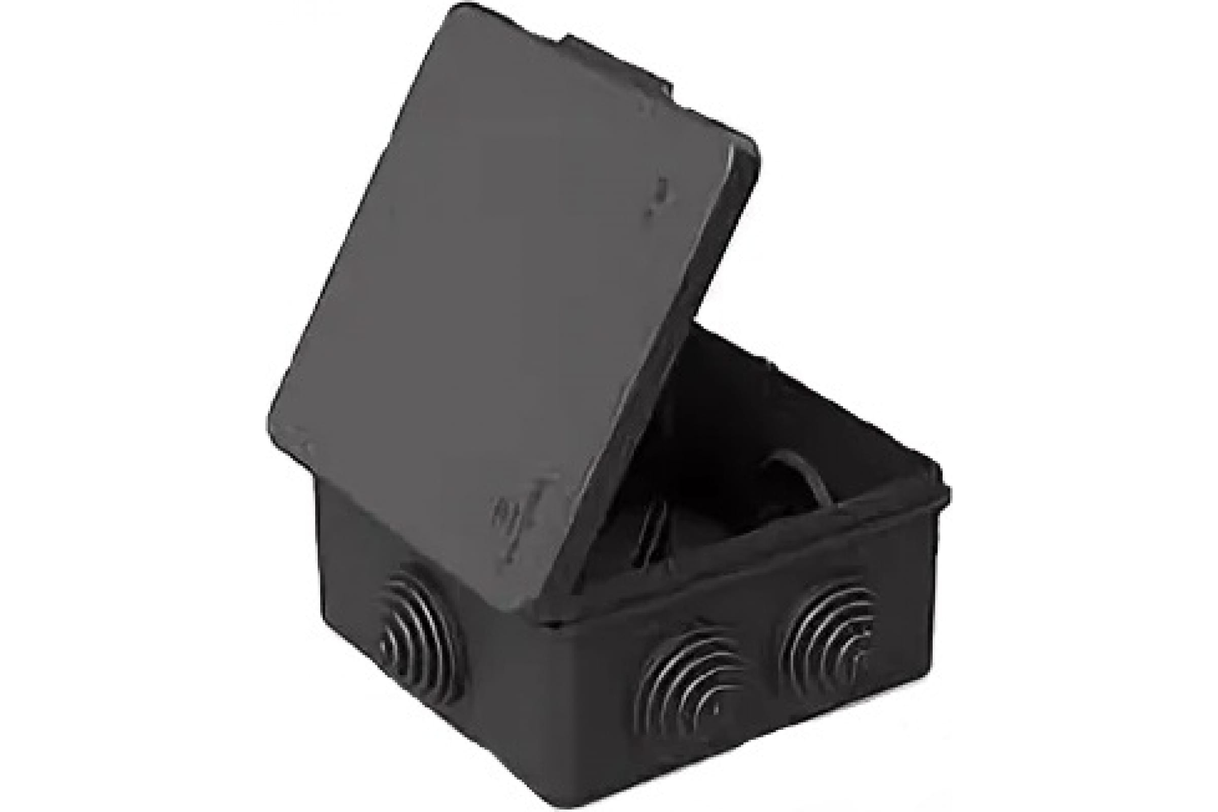 Распределительная коробка Промрукав для прямого монтажа черная 100х100х50 1 шт коробка на 4 капкейка черная 18 5 × 18 × 10 см