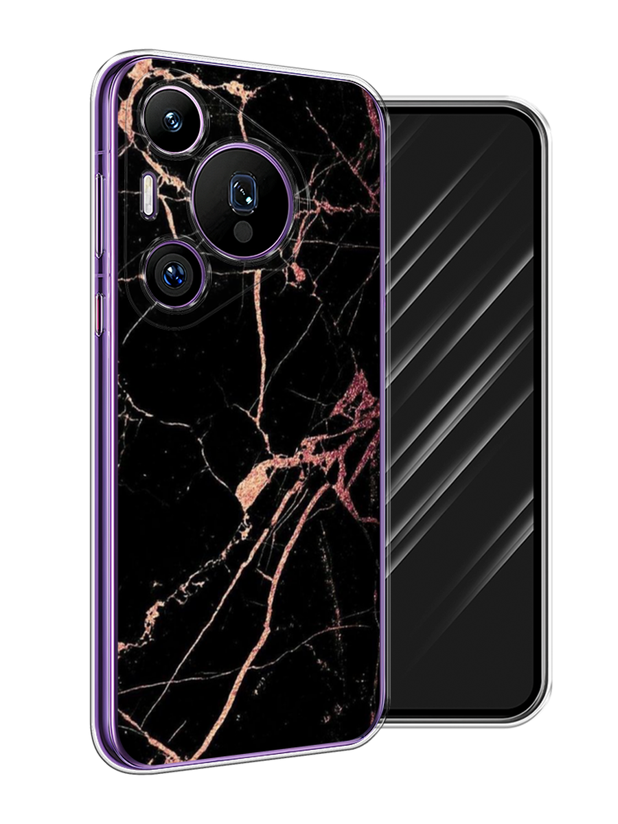 

Чехол Awog на Huawei Pura 70 Pro/70 Pro Plus "Мрамор розовое золото", Черный;розовый, 6124450-1