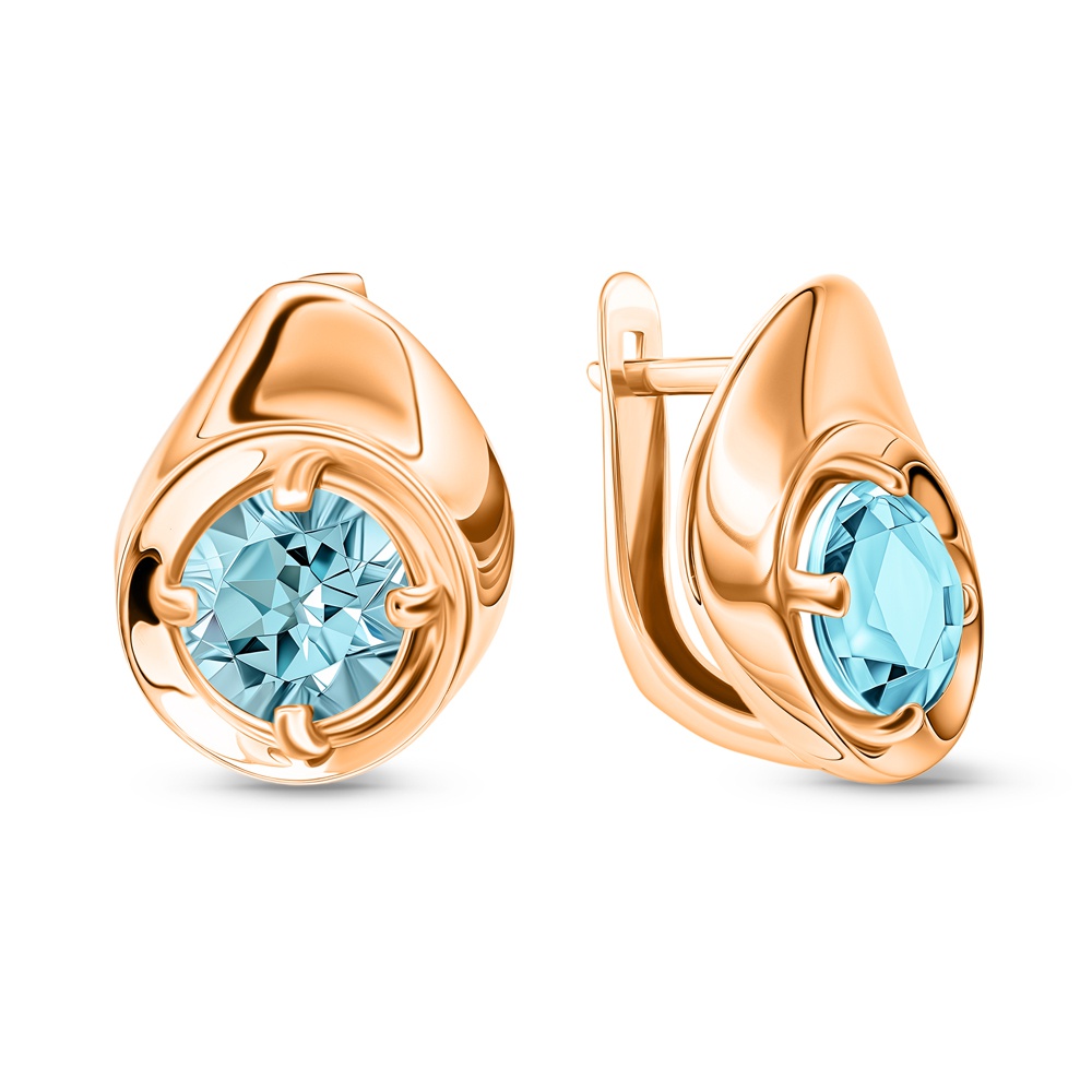 

Серьги из золота 585Gold 202009067, топаз, 202009067