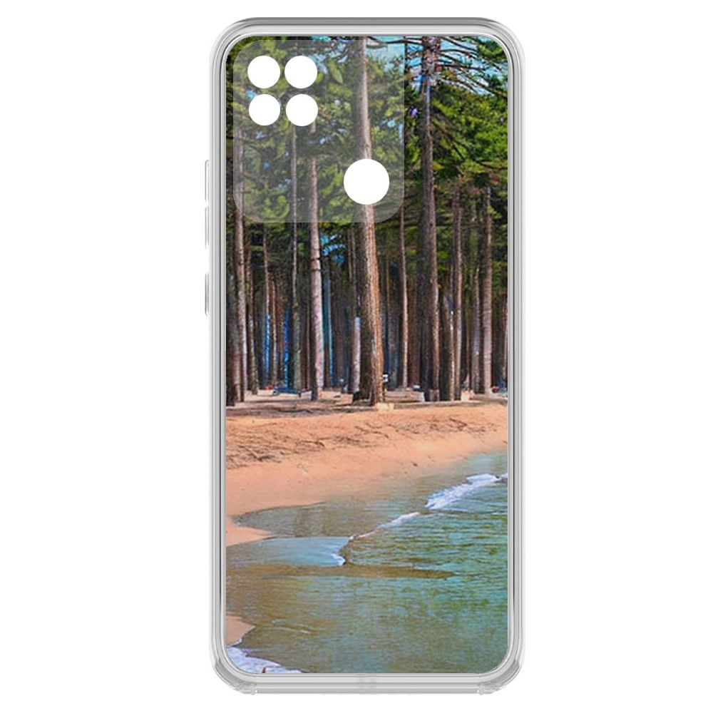 Чехол-накладка Krutoff Clear Case Сосновый пляж для Xiaomi Redmi 10A
