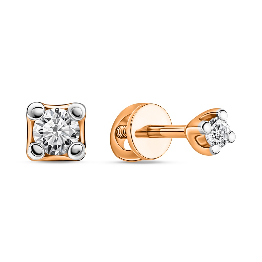 

Серьги из золота 585Gold 102007874, бриллиант, 102007874