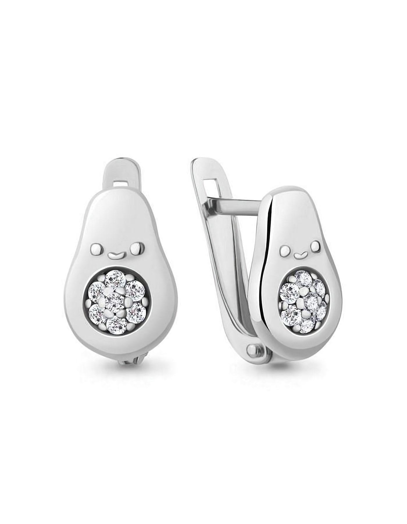 

Серьги из серебра TEO MAORI 849338А.5, фианит, 849338А.5