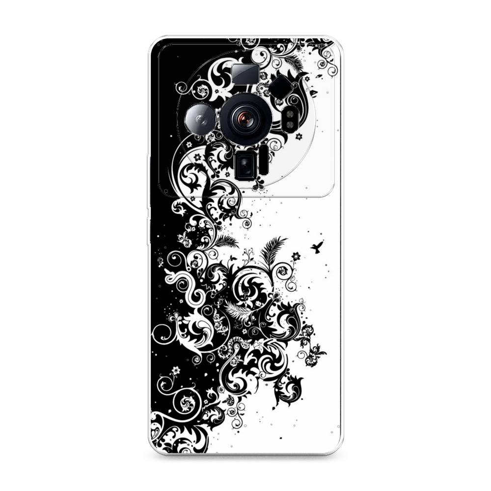 

Чехол на Xiaomi 12S Ultra "Черно белый узор", Белый;черный;серый, 314550-3