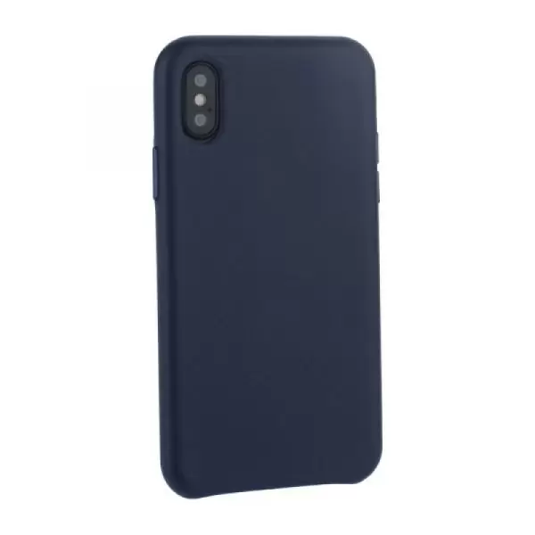 

Накладка силикон для iPhone XS Leather Case Dark Blue, Синий, Накладка силикон iPhone XS Leather Case