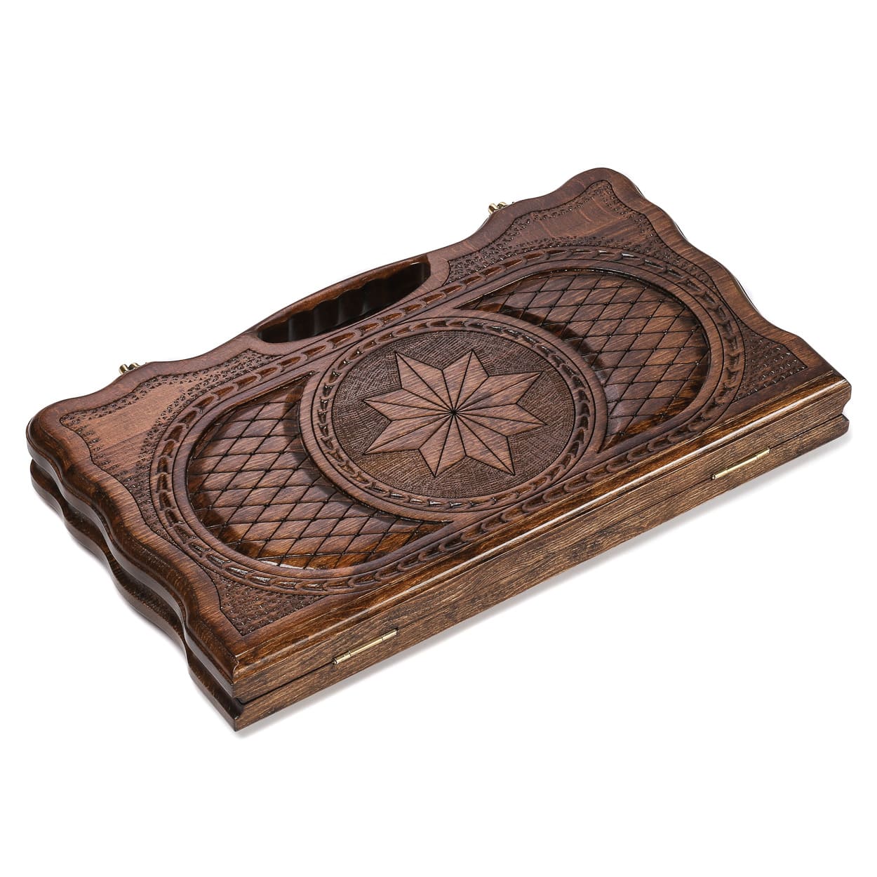 Нарды резные Harutyunyan Роза Ветров малые 40