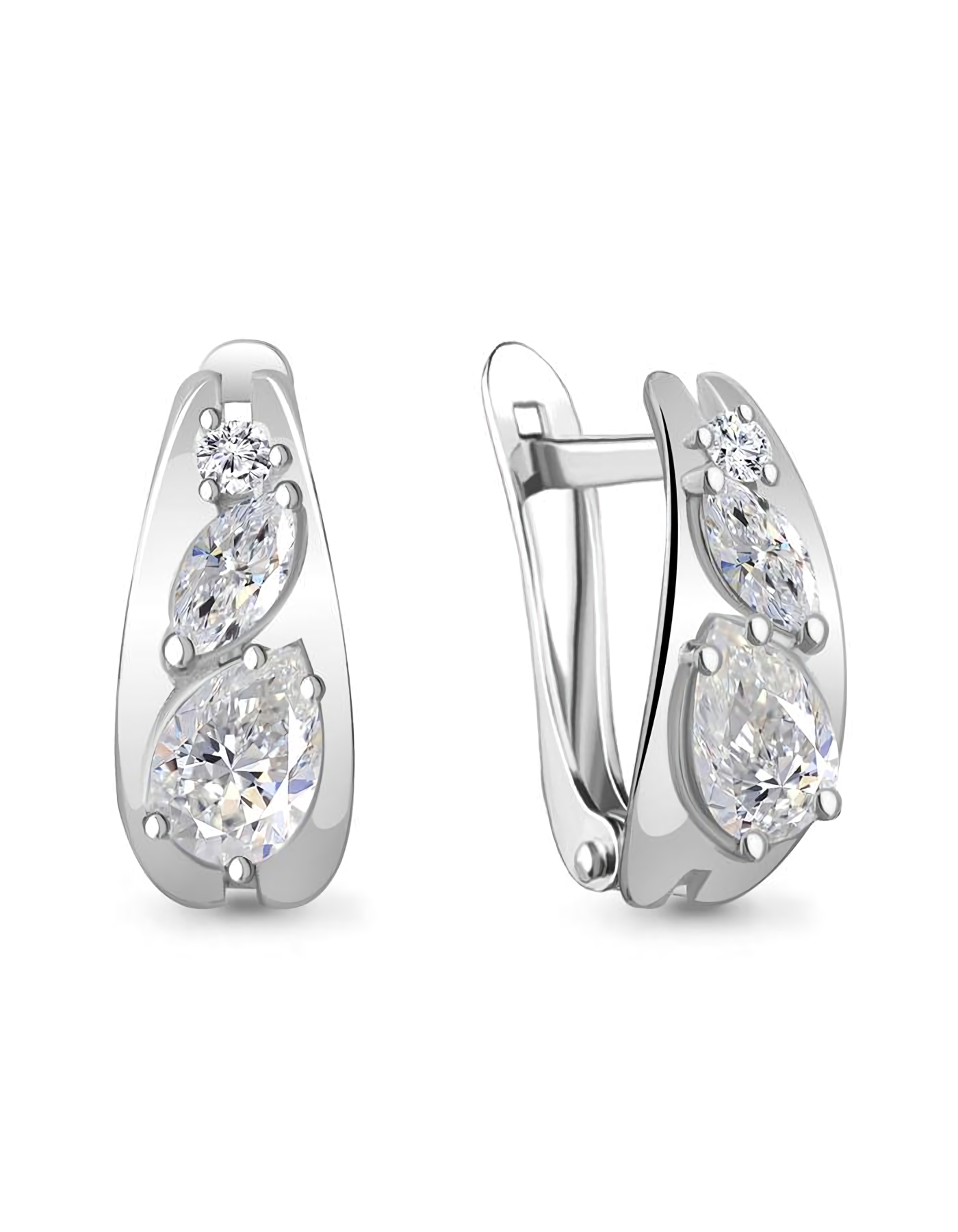 

Серьги из серебра TEO MAORI 849089А.5, фианит, 849089А.5