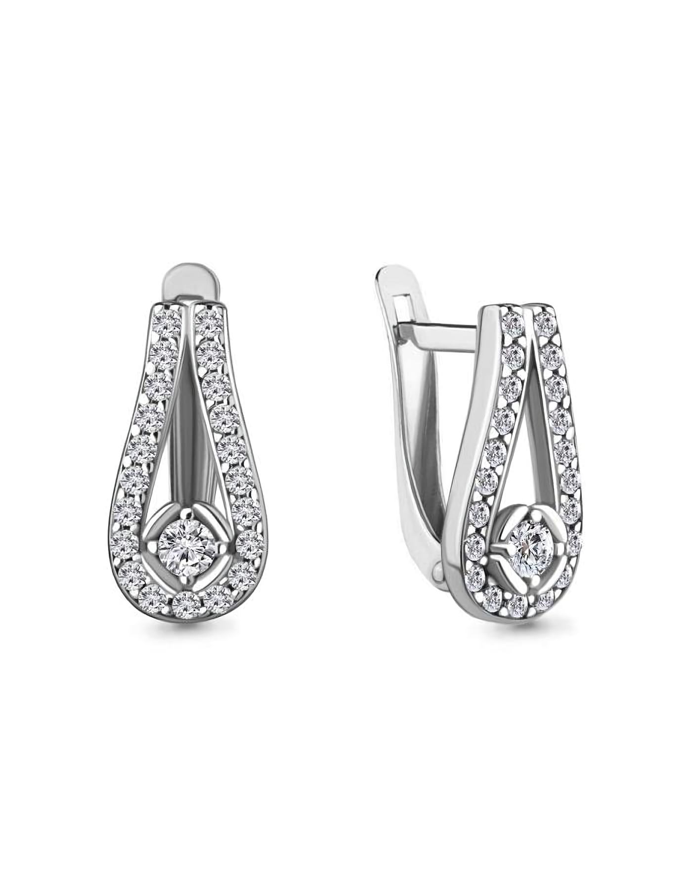 

Серьги из серебра TEO MAORI 849006А.5, фианит, 849006А.5