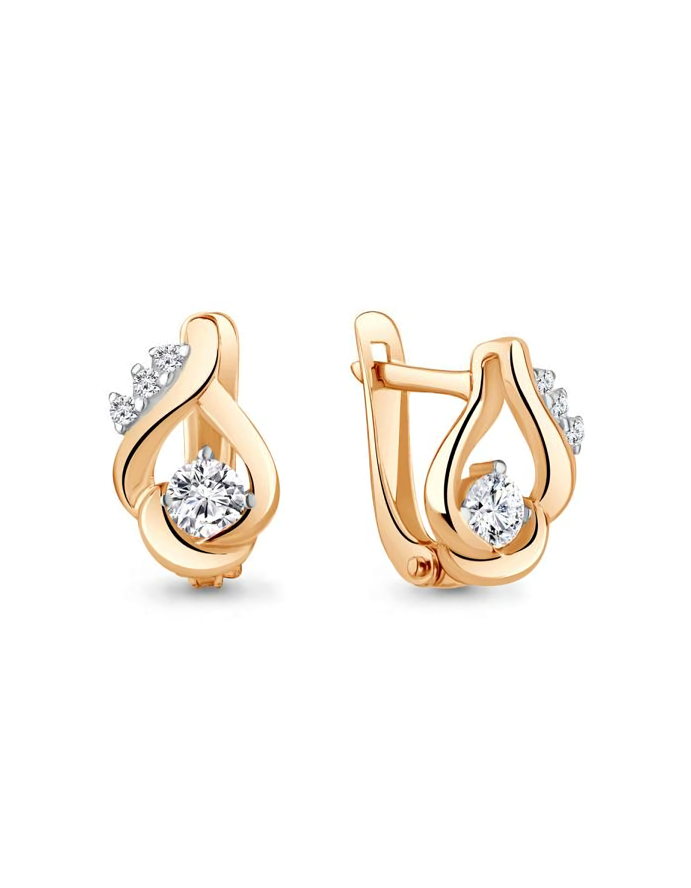 

Серьги из серебра TEO MAORI 848978А.6, фианит, 848978А.6