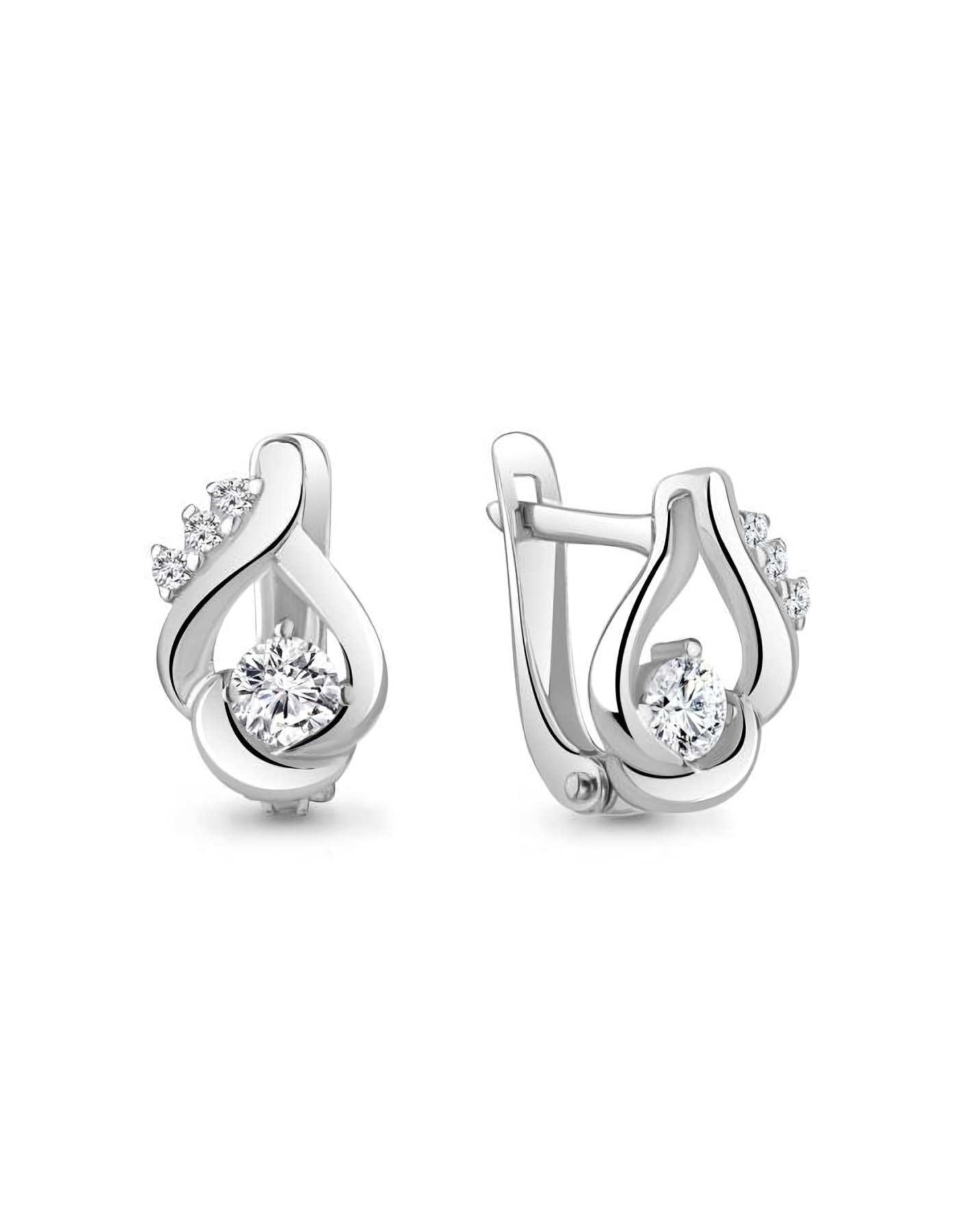 

Серьги из серебра TEO MAORI 848978А.5, фианит, 848978А.5