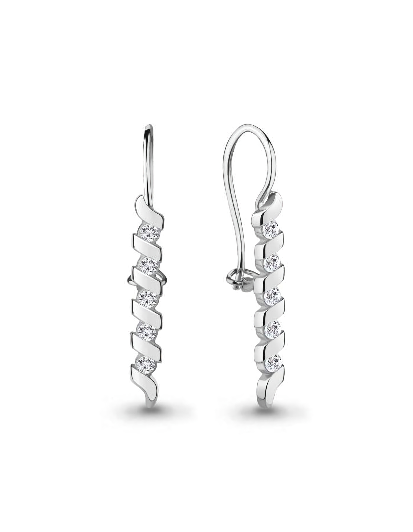 

Серьги из серебра TEO MAORI 848954А.5, фианит, 848954А.5