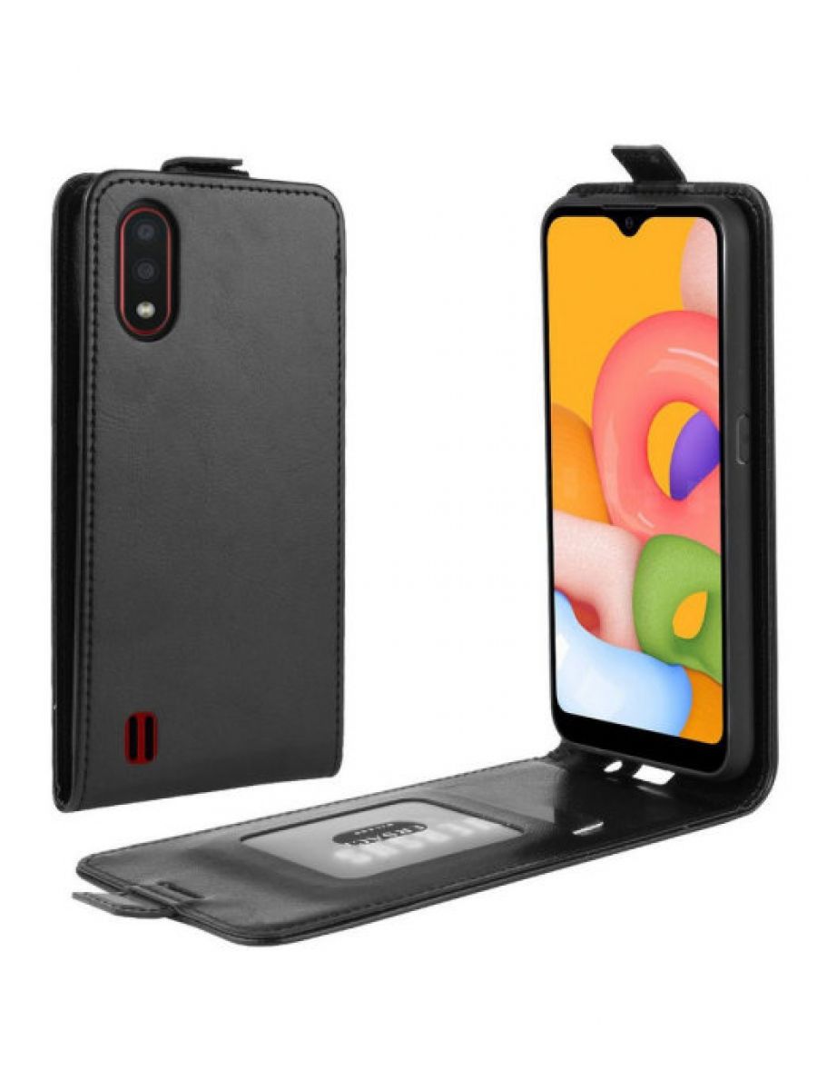 

Чехол книжка Flip для Samsung Galaxy A01 Черный