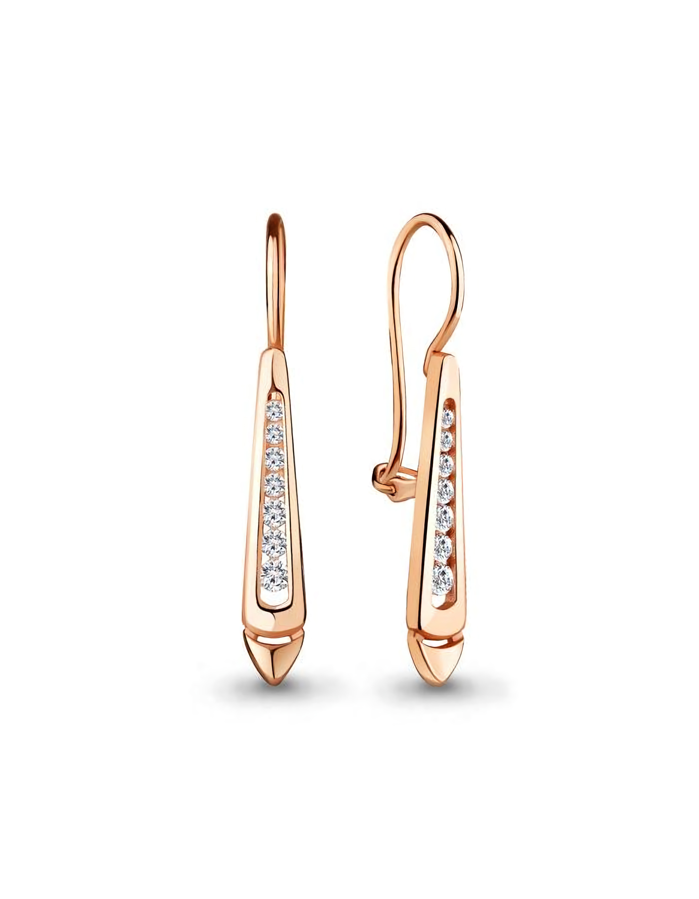 

Серьги из серебра TEO MAORI 848951А.6, фианит, 848951А.6