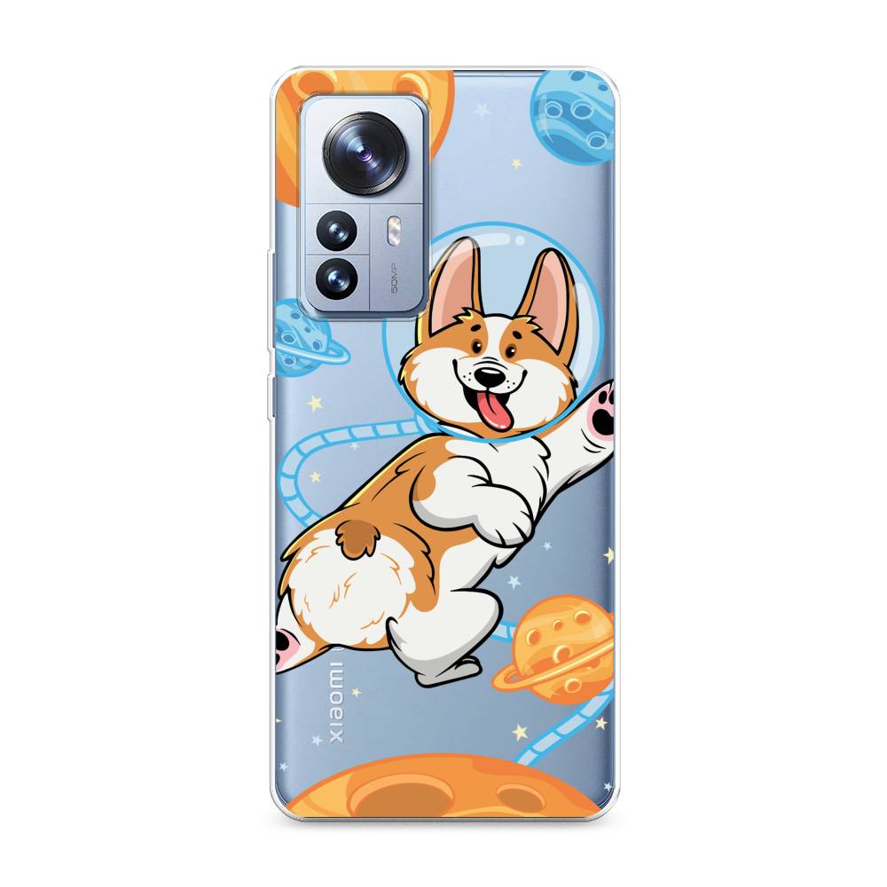 

Чехол на Xiaomi 12 Pro "Корги-космонавт", Голубой;бежевый;белый, 314450-1