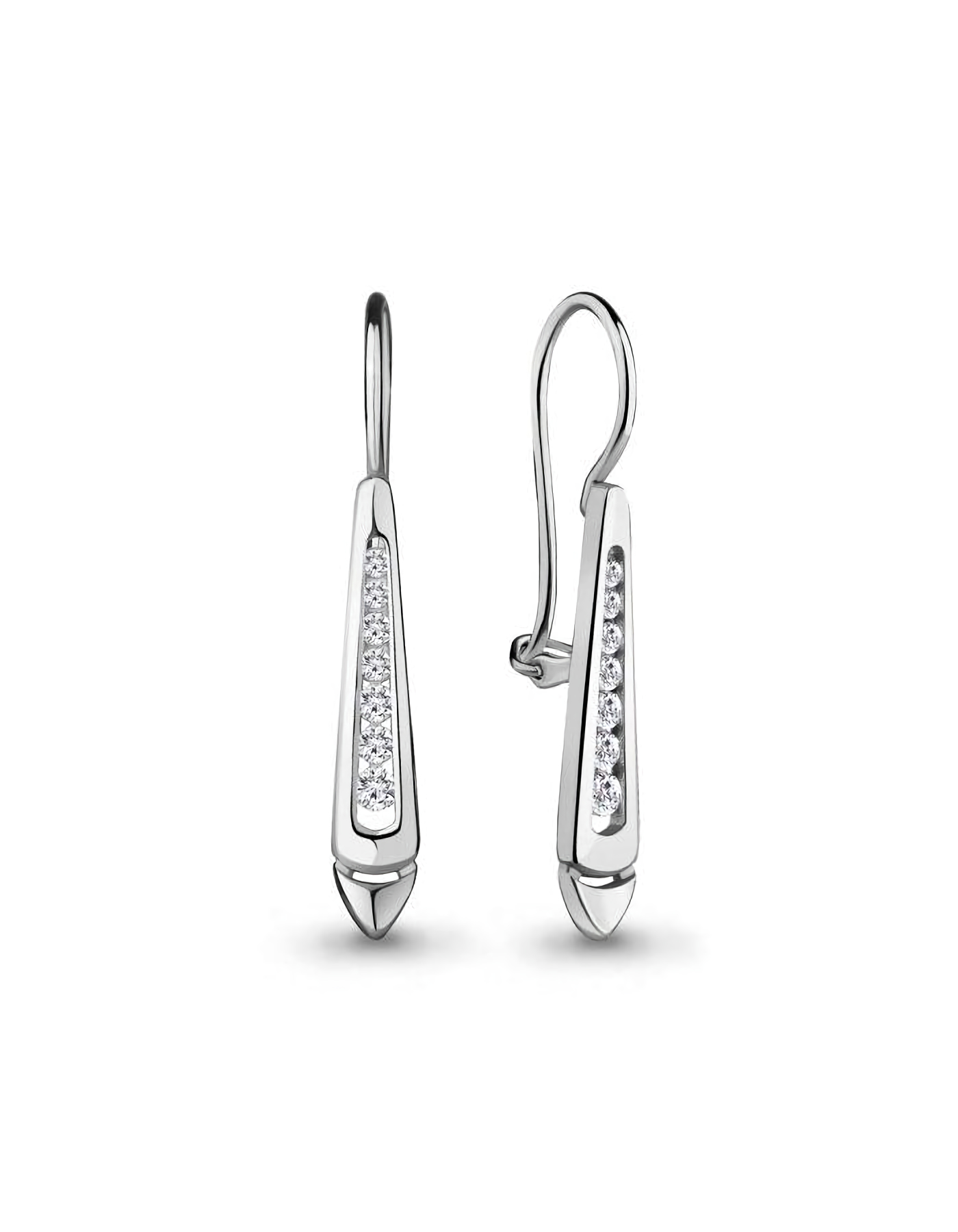 

Серьги из серебра TEO MAORI 848951А.5, фианит, 848951А.5