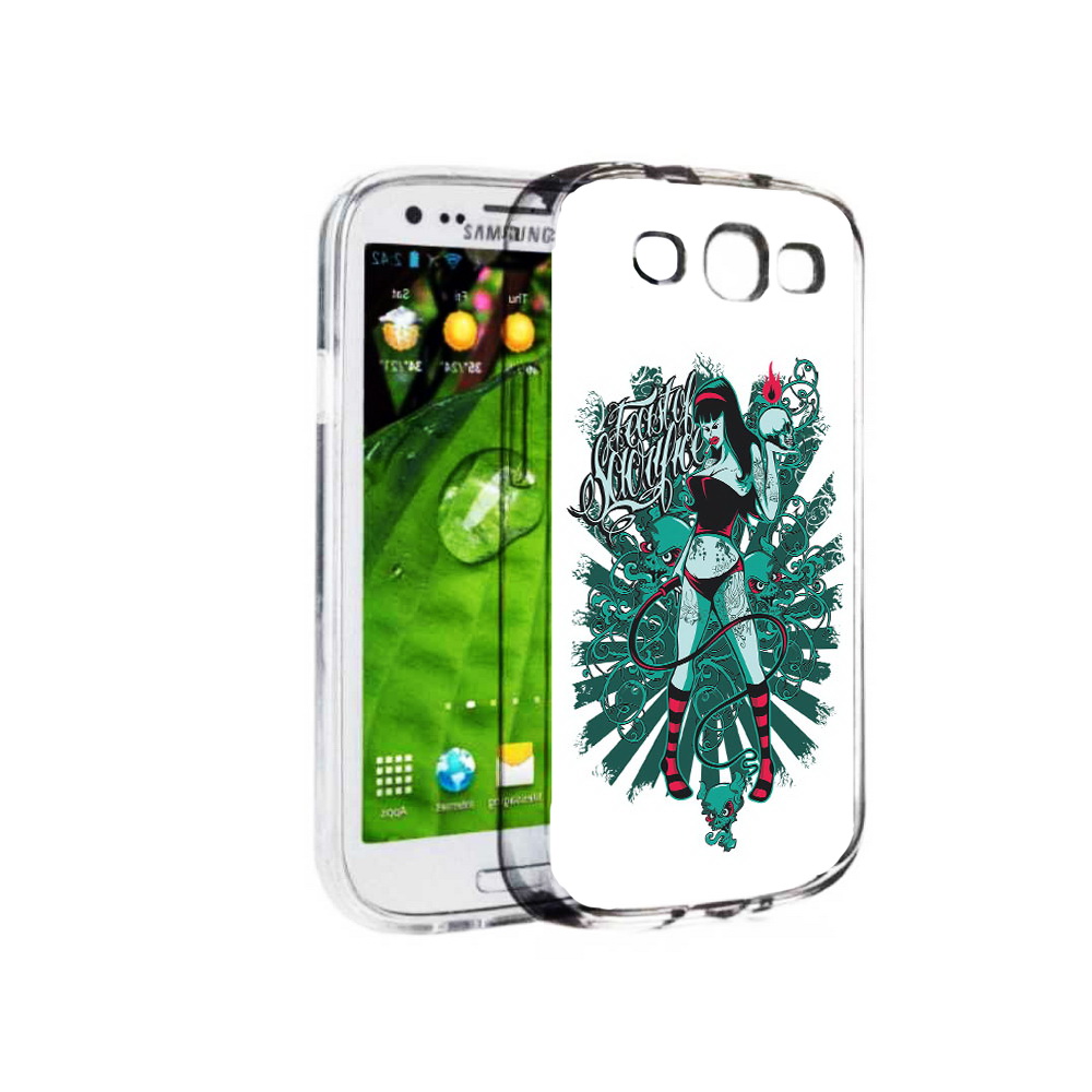 

Чехол MyPads Tocco для Samsung Galaxy S3 нарисованная девушка в татуировках, Прозрачный, Tocco