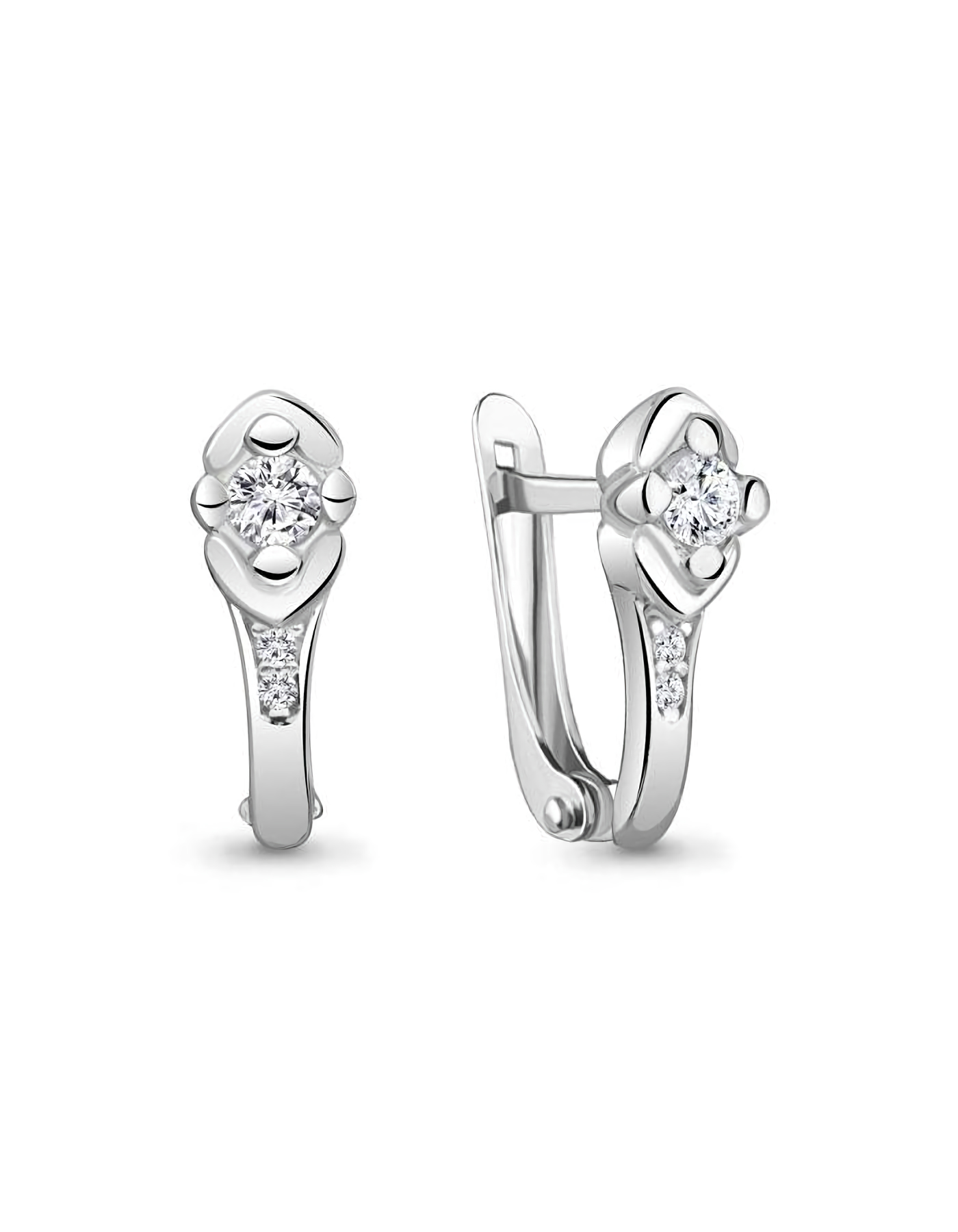 

Серьги из серебра TEO MAORI 848928А.5, фианит, 848928А.5
