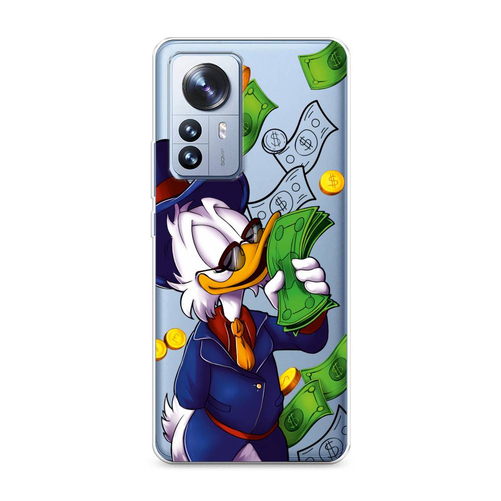 

Чехол на Xiaomi 12 Pro "Scrooge McDuck with Money", Синий;зеленый;белый, 314450-6
