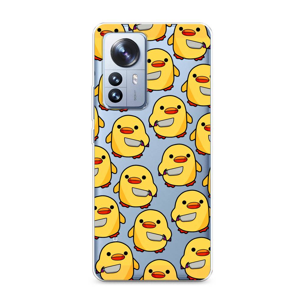 

Чехол на Xiaomi 12 Pro "Утка с ножом", Прозрачный;желтый;оранжевый, 314450-1