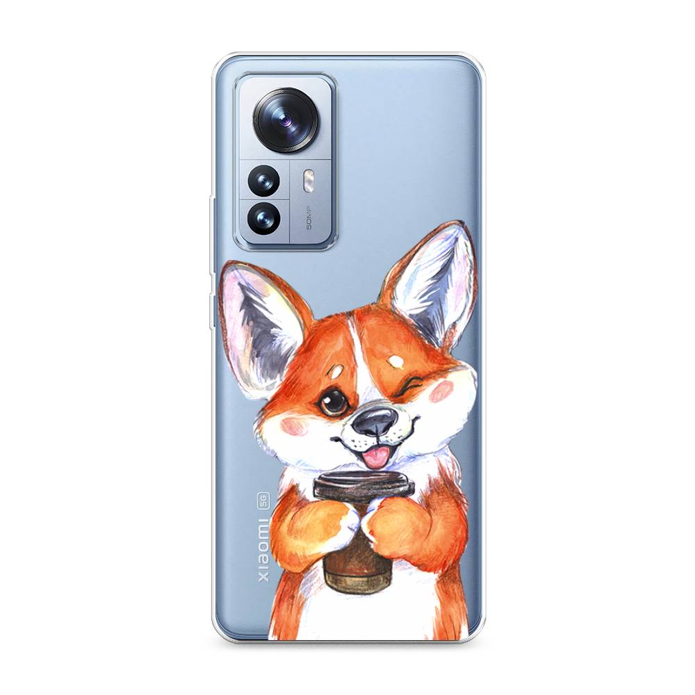 

Чехол на Xiaomi 12 Pro "Корги с кофе", Оранжевый;белый, 314450-4