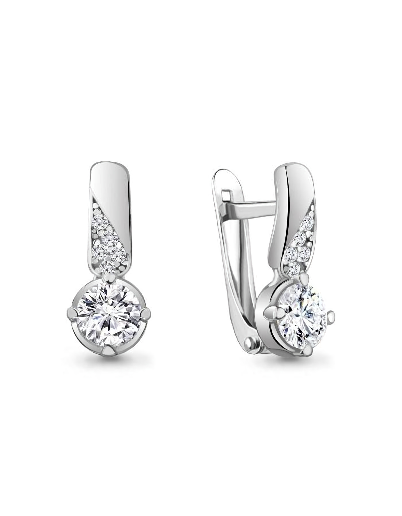 

Серьги из серебра TEO MAORI 848812А.5, фианит, 848812А.5