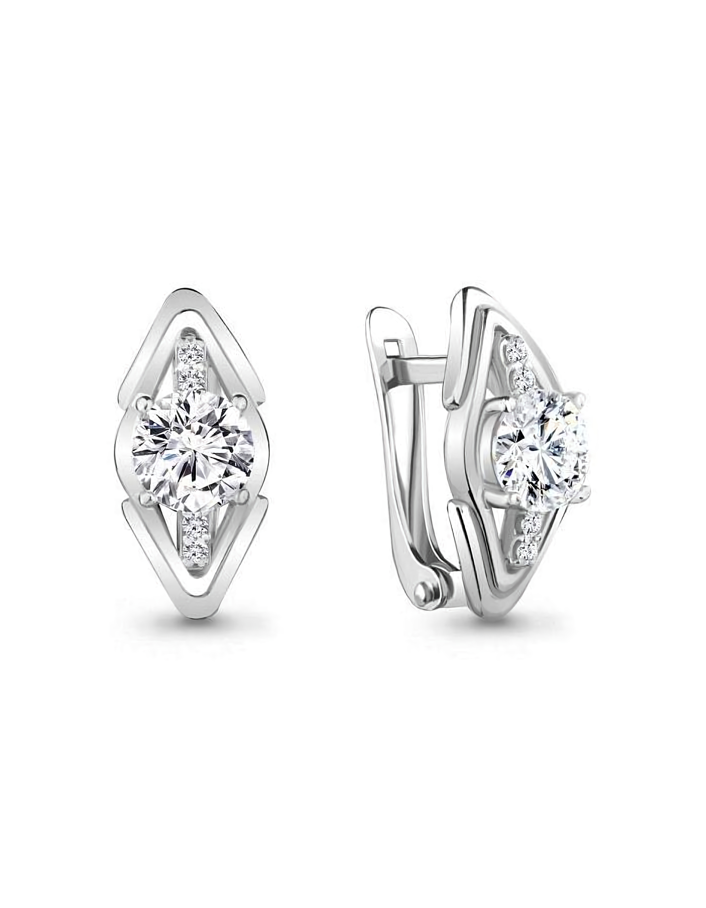 

Серьги из серебра TEO MAORI 848811А.5, фианит, 848811А.5