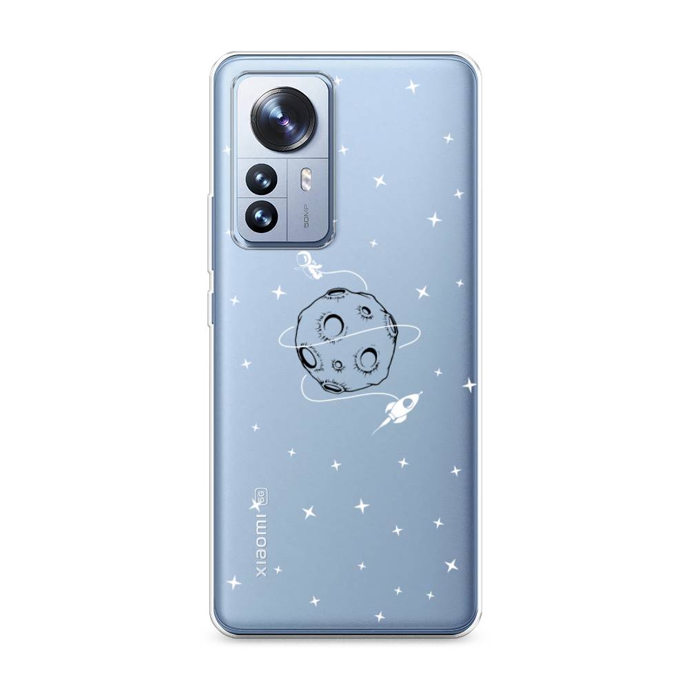 

Чехол на Xiaomi 12 Pro "Полет вокруг луны", Белый;серый;черный, 314450-2