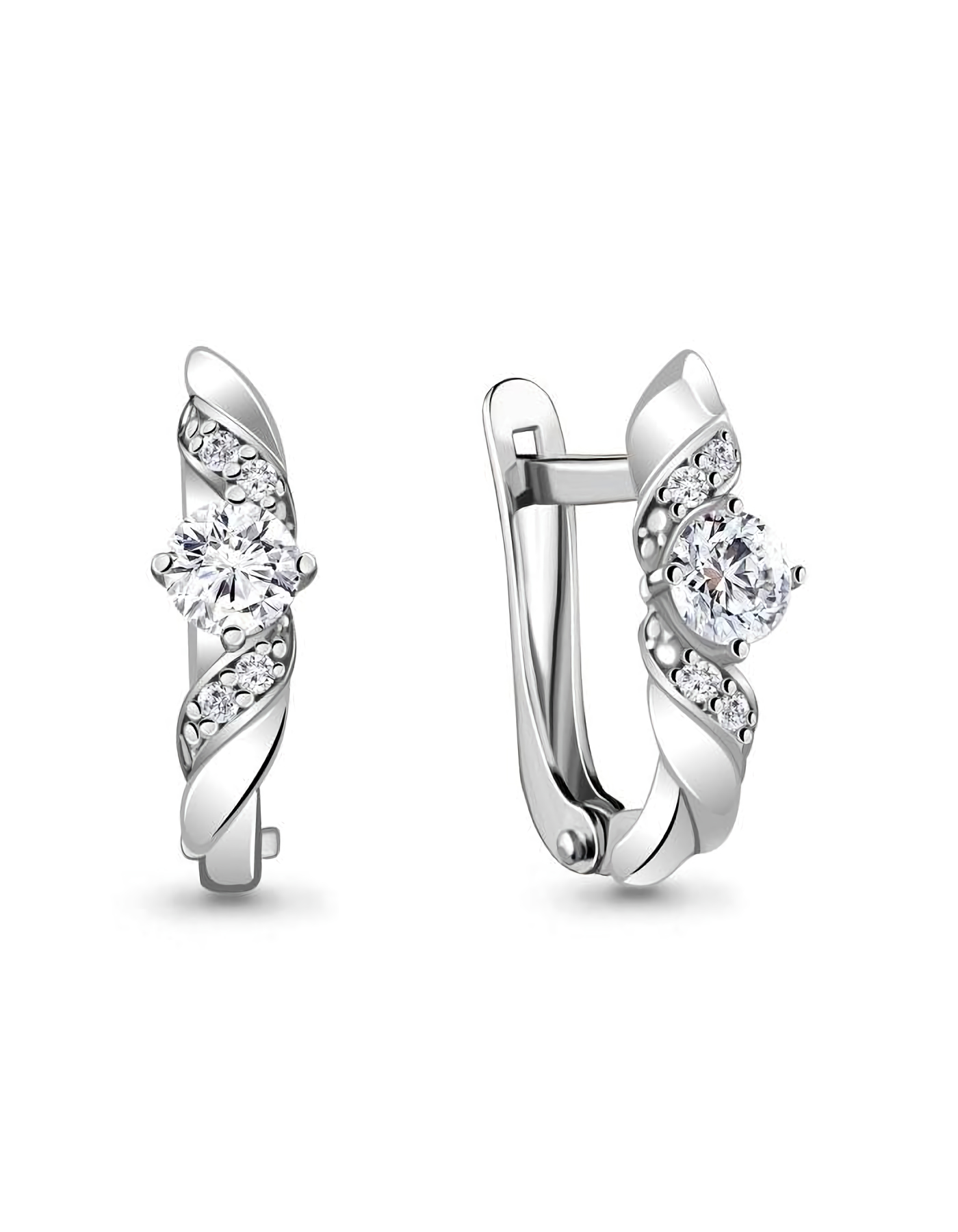 

Серьги из серебра TEO MAORI 848807А.5, фианит, 848807А.5