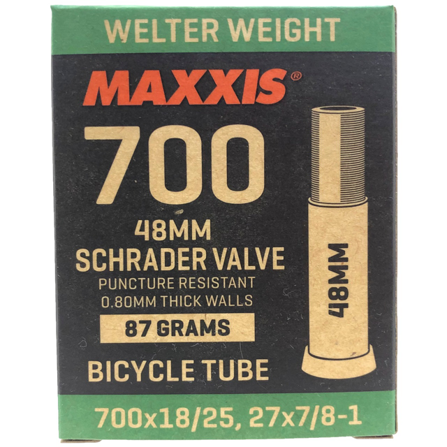 фото Велокамера maxxis 2020 welter weight 700x18/25, 27x7/8-1 sv48 авто ниппель 48 (б/р), 2020