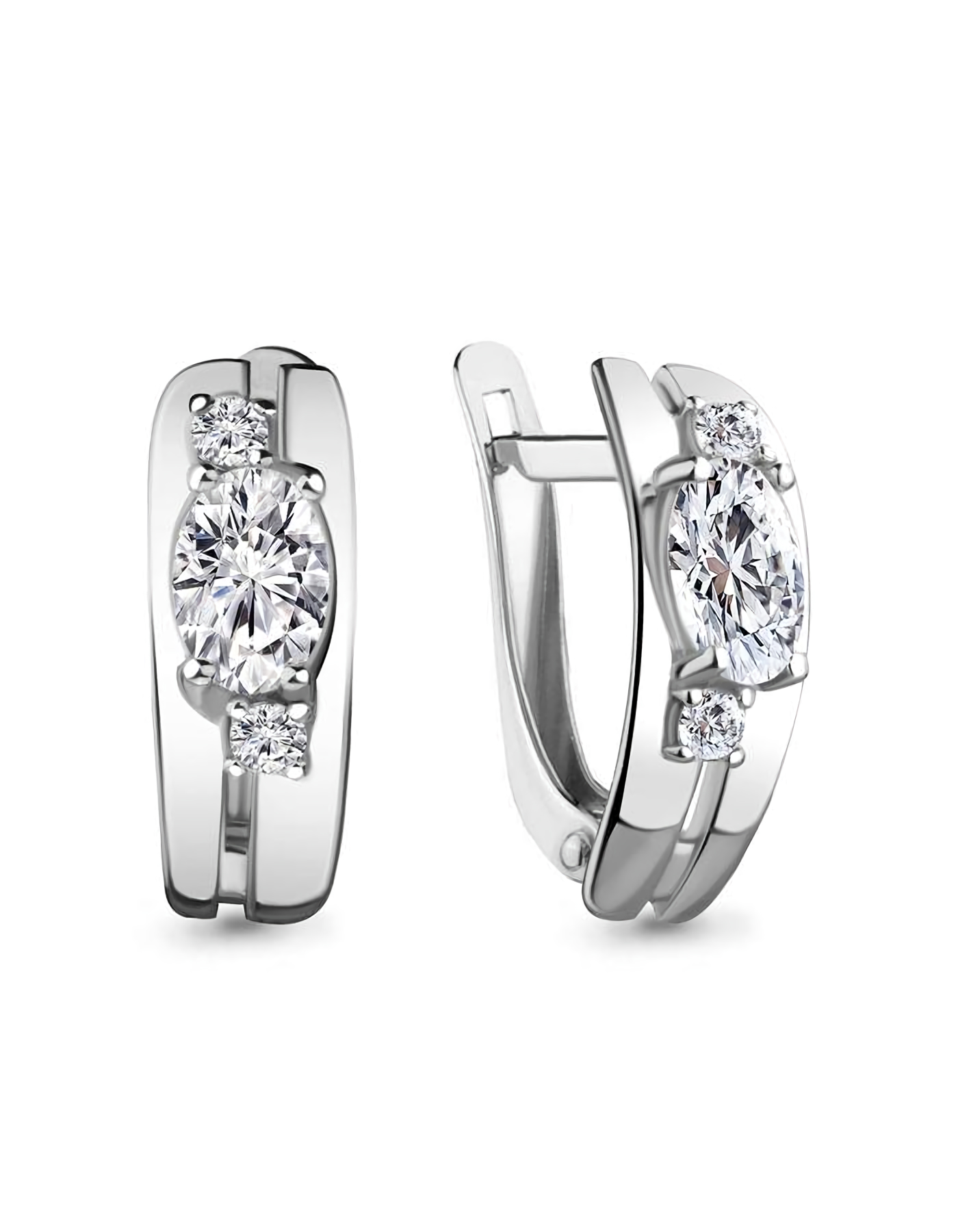 

Серьги из серебра TEO MAORI 848798А.5, фианит, 848798А.5