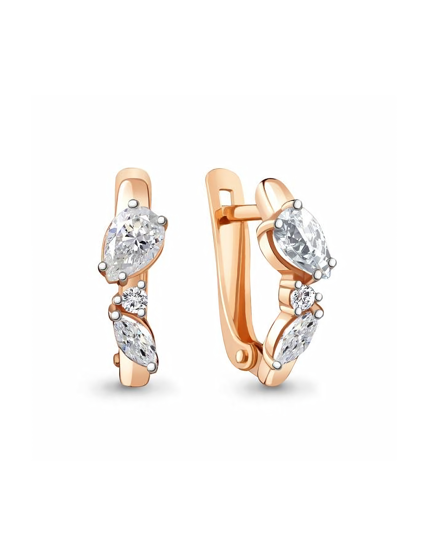 

Серьги из серебра TEO MAORI 848796А.6, фианит, 848796А.6